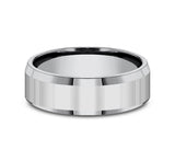 Grey Tantalum Men's Ring 7mm