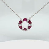 Circle of Life Ruby and Diamond Small Necklace