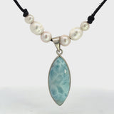 Larimar and Pearl Necklace