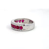Beautiful 18k White Gold Ruby and Diamond Ring