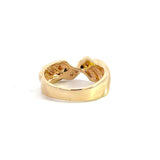Unique 14k Yellow Gold  Diamond Ring