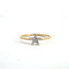 14k Yellow Gold Diamond Star Ring