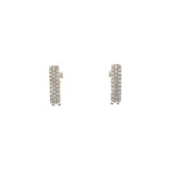 14k White Gold .65ct White Diamond Earrings