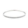 14k White Gold 1.0ct White Diamond Bangle