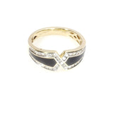 Great Gatsby .5 Carat Diamond and Onyx Ring