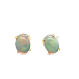 14k Yellow Gold 1.70ct Opal Earrings