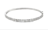 18k White Gold 1.14ct White Diamond Bangle