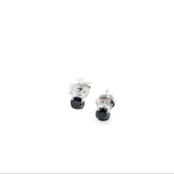 14kt White Gold .31ct Black Diamond Earring