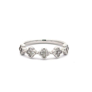 14k White Gold .20ct White Diamond Ring