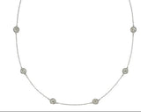 14k White Gold 2.05ct White Diamond Necklace