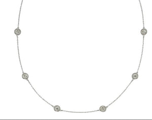 14k White Gold 2.05ct White Diamond Necklace