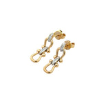 14k Yellow Gold .13ct Diamond Earrings