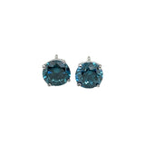 14kt White Gold 2.02ct Blue Diamond Earrings