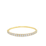 14k Yellow Gold 4.01ct Diamond Bangle