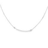 14k White Gold .23ct White Diamond Necklace
