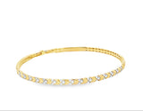 14k Yellow Gold 0.80ct Diamond Bangle