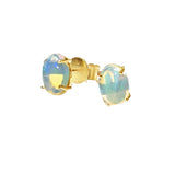 14k Yellow Gold 1.01ct Opal Earrings