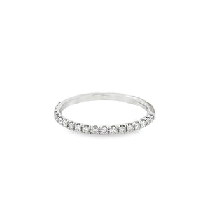14k White Gold .19ct White Diamond Ring