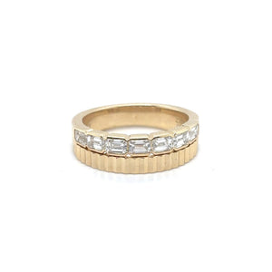14k Yellow Gold 1.0ct White Diamond Ring