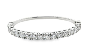 14k White Gold 10.20ct Diamond Bangle