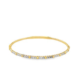 18k Yellow Gold .53ct Diamond Bangle