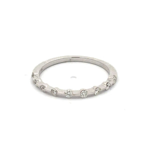 14k White Gold .27ct White Diamond Ring