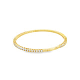 Silver Crystal Flex Bangle