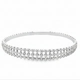 14k White Gold 2.53ct Diamond Bangle