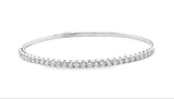 14k White Gold 2.14ct Diamond Bangle