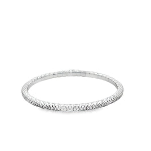 14k White Gold 1.05ct Diamond Bangle