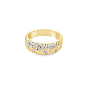 14k Yellow Gold .51ct White Diamond Ring
