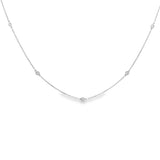 14k White Gold .33ct White Diamond Necklace