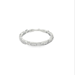 14k White Gold .40ct White Diamond Ring