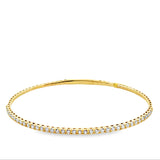 14k Yellow Gold .96ct Diamond Bangle