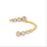 14k Yellow Gold .20ct White Diamond Ring
