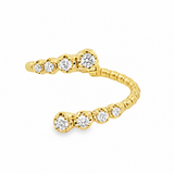 14k Yellow Gold .20ct White Diamond Ring