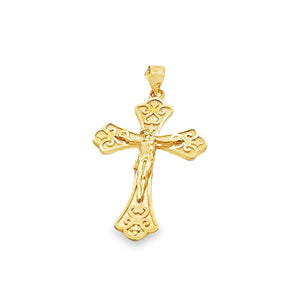14k Yellow Gold Cross Pendant