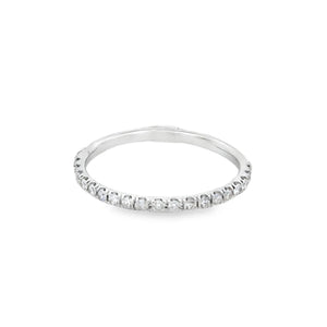 14k White Gold .20ct White Diamond Ring