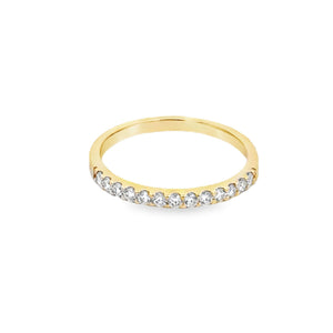 14k Yellow Gold .28ct White Diamond Ring