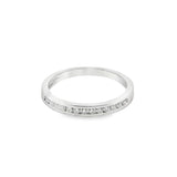 14k White Gold .19ct White Diamond Ring
