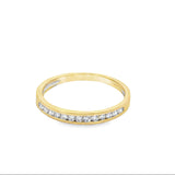 14k Yellow Gold .18ct White Diamond Ring