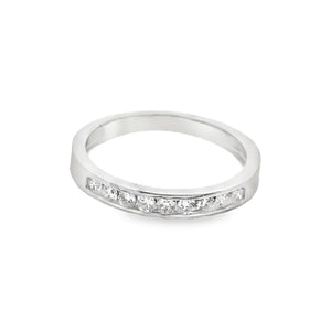 14k White Gold .29ct White Diamond Ring