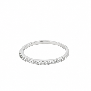 14k White Gold .14ct White Diamond Ring