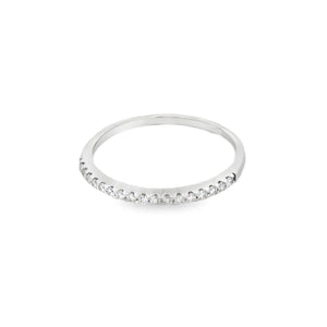 14k White Gold .14ct White Diamond Ring