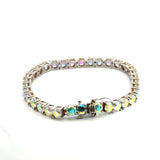 Silver Topaz Crystal Bracelet