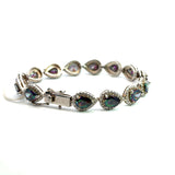 Silver Topaz Crystal Bracelet