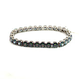 Silver Topaz Crystal Bracelet