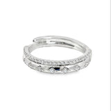 14k White Gold .16ct White Diamond Ring
