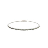 14kt White Gold 0.95ct White Diamond Bangle