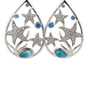 Larimar Starfish Earrings